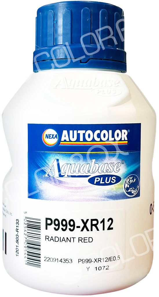 AUTOCOLOR P999-XR12 Radiant red 0.5L Nexa Autocolor Aquabase Plus