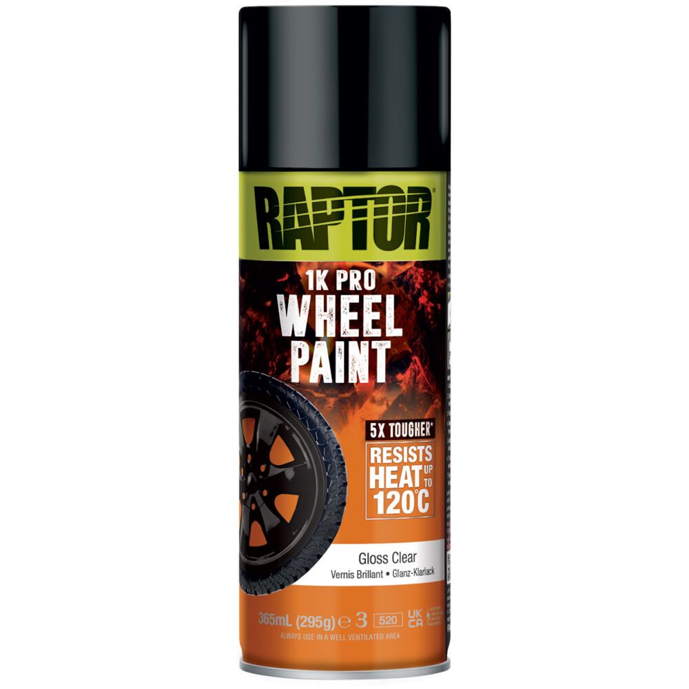RAPTOR RWPGC/AL Vernis brillant RAPTOR pour jantes aérosol de 365ML