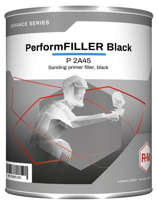 RM P2A45 Impression apprêt RM PerformFILLER noir Advance Series 3L