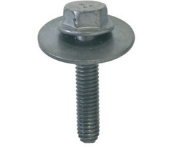 RESTAGRAF 11384 Vis tête H à embase+rondelle M6-1x30mm pour bouclier : Dacia Renault