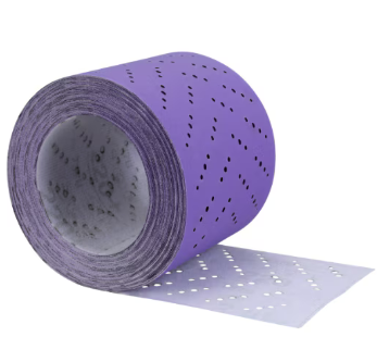 3M 34467 P220 115mm x 12m - Rouleau de coupes abrasives Cubitron 737U 