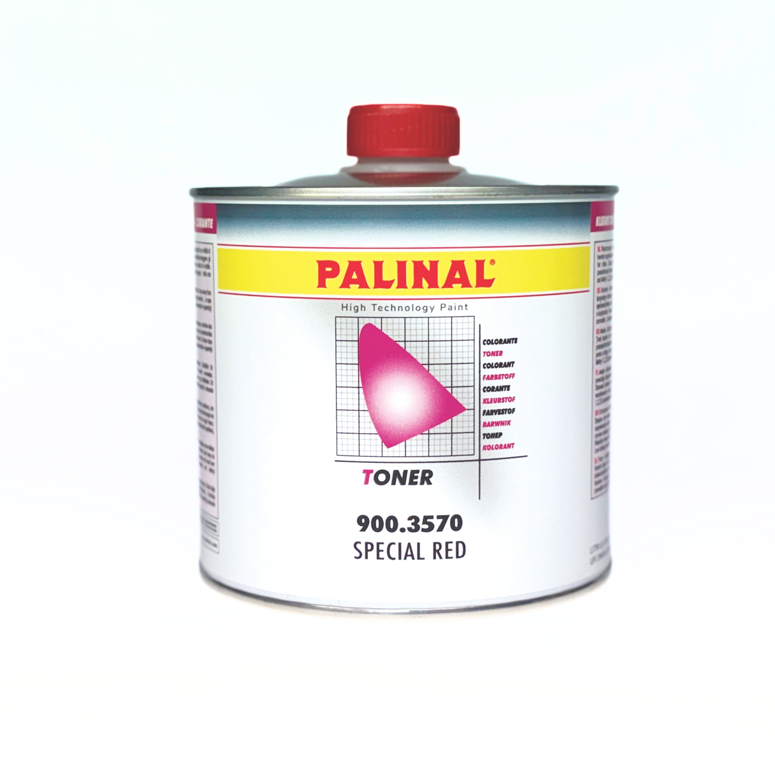 PALINAL 900.3570 Encre candy rouge spécial pour vernis 0.25L