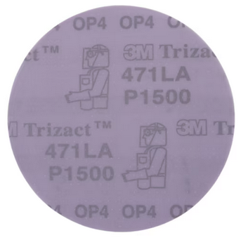 3M 02088 P1500 diam 150mm 25 disques trizact Hookit de finition sur mousse