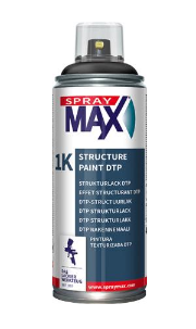 SPRAY MAX 680224 Aérosol noir 1K restructurant fin pour pare-chocs 400ml