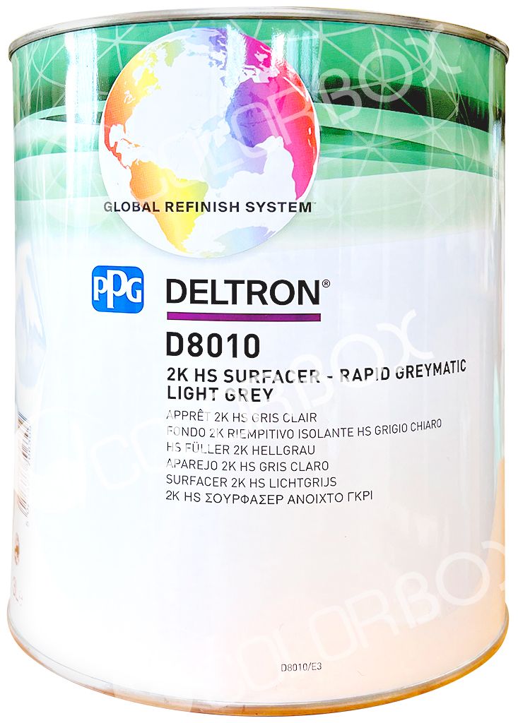 PPG D8010 Gris clair G3 - Apprêt isolant Rapid Greymatic 2K 3L