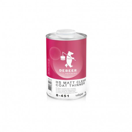 DEBEER 8-451 Diluant HS 1L pour vernis mat