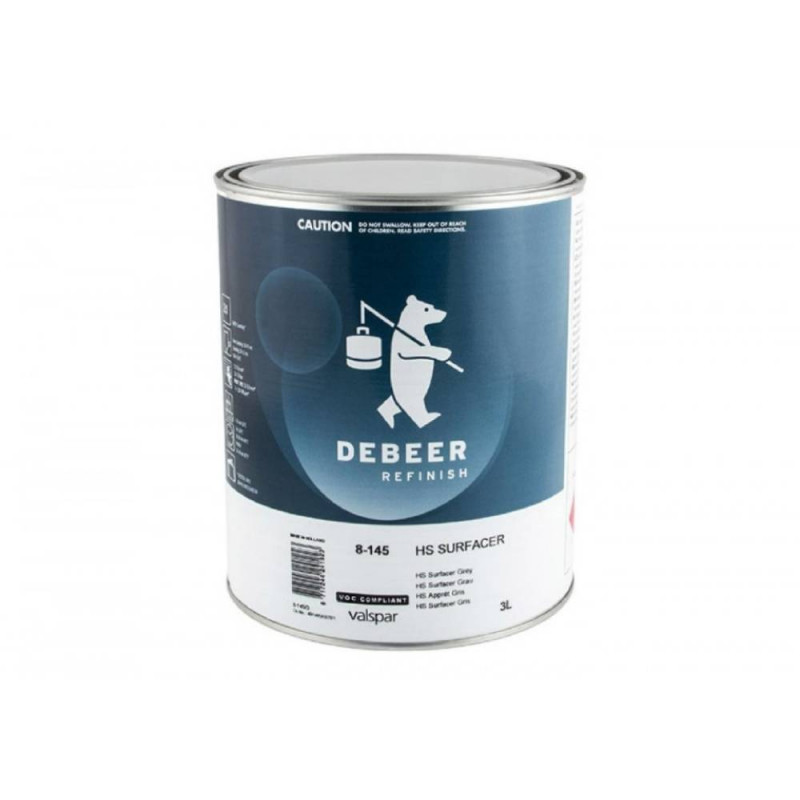 DEBEER 8-145 Apprêt gris moyen garnissant 3L