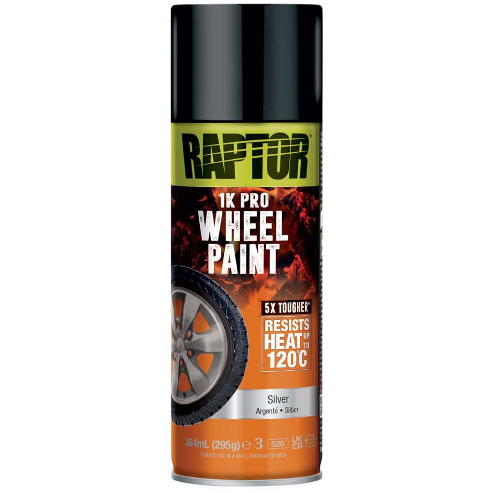 RAPTOR RWPSV/AL Argenté - Peinture RAPTOR pour jantes en aérosol 364ML