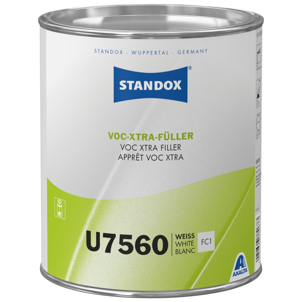 STANDOX 02078067 Blanc U7560 - apprêt VOC XTRA filler 3.5L