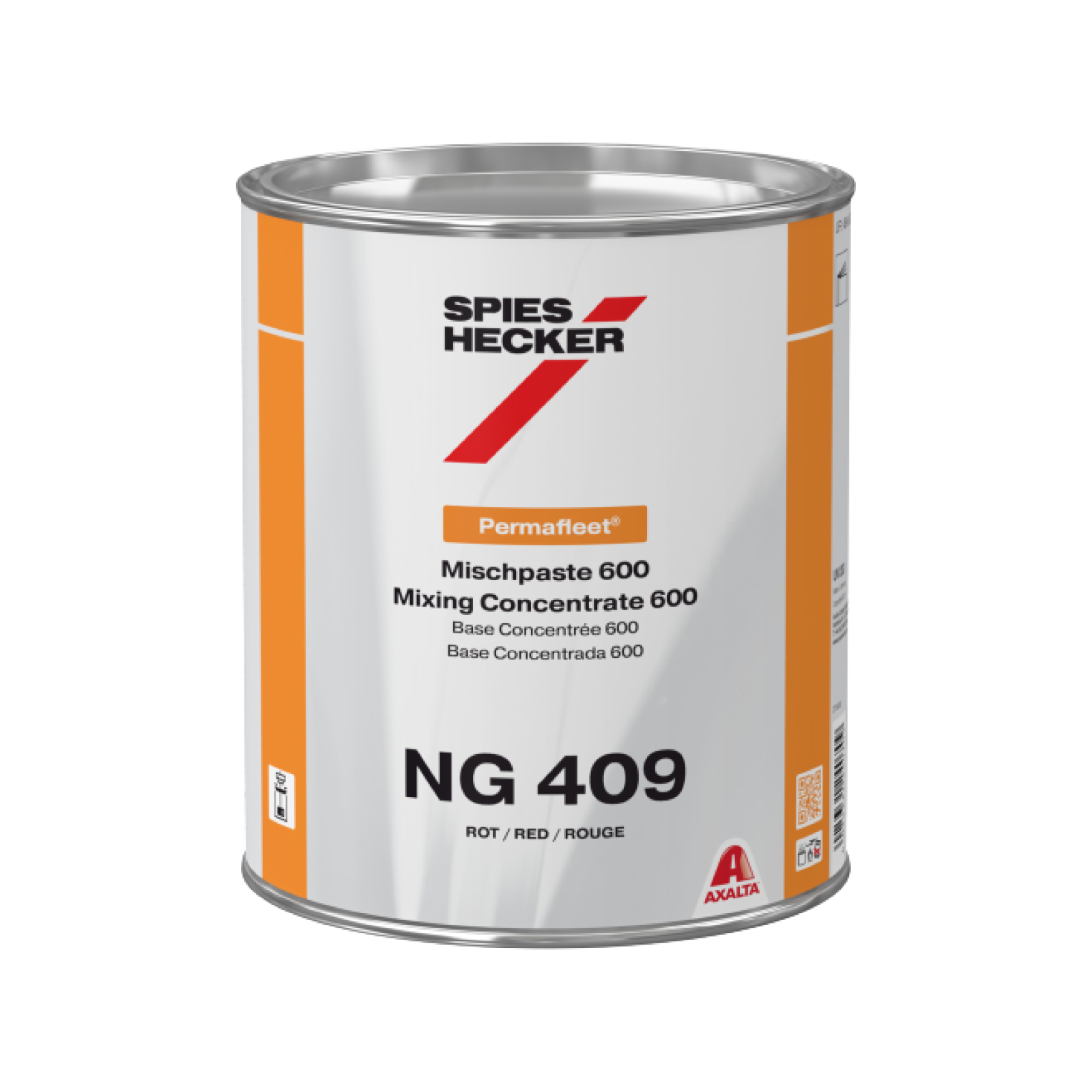 SPIES HECKER NG409 Rouge Permafleet concentrée 600 3.5L