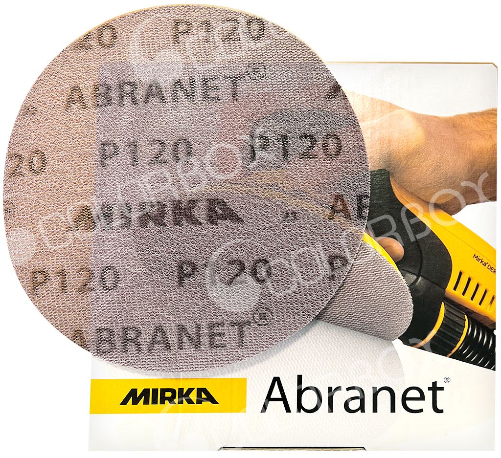 MIRKA 5424105012 P120 diam 150mm - 50 disques ABRANET super performants !