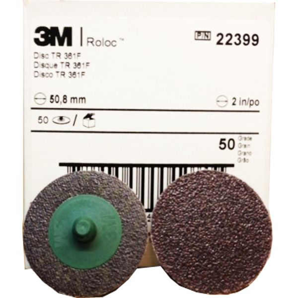 3M 22399 G50 diam 50mm 50 Roloc disques verts 