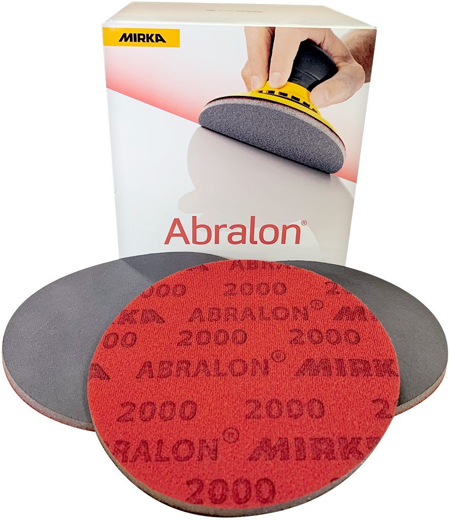 MIRKA 8A24102095N P2000 diam 150mm 20 disques abrasifs finition sur mousse ABRALON