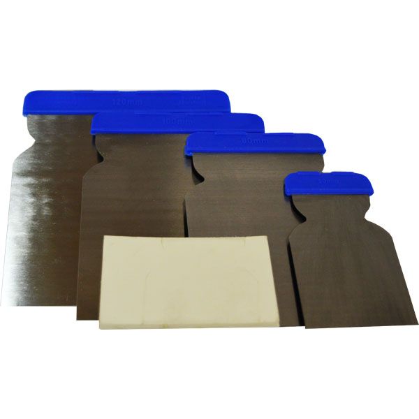 SIFA 001420 Set de 4 couteaux a mastic & 1 cale à caoutchouc