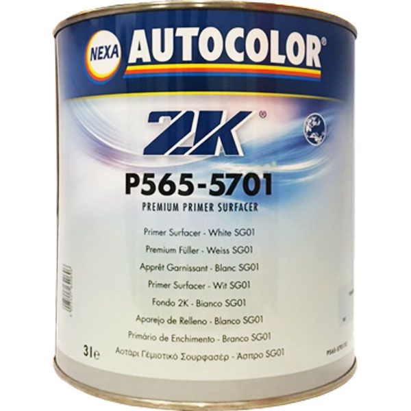 AUTOCOLOR P565-5701 Blanc Apprêt garnissant HS plus premium 3L