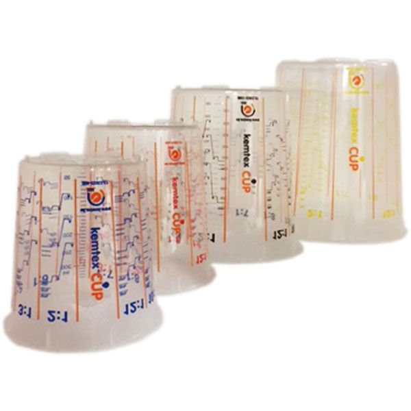 KEMTEX CUPMIX 202 godets gradués, 4 tailles panachées