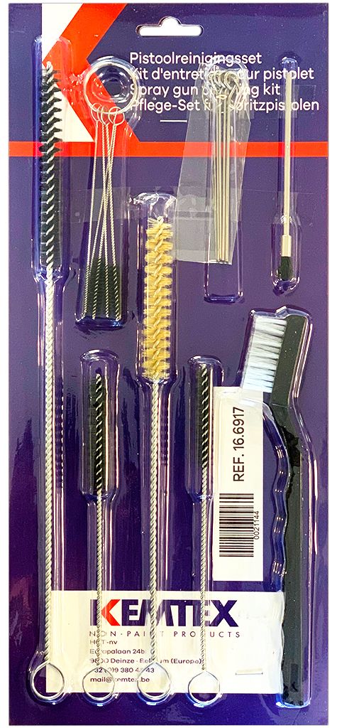 KEMTEX 16.6917 Kit nettoyage pistolet - 17 pièces