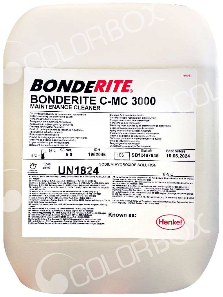 BONDERITE C-MC3000 Nettoyant biodégradable pour lavage extérieur du véhicule 5KG