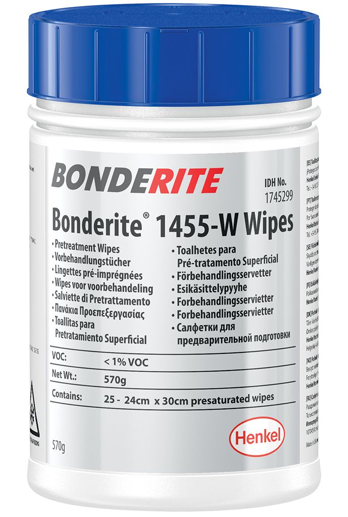 BONDERITE M-NT1455W WIPES protection anti corrosion tous métaux - 50 lingettes