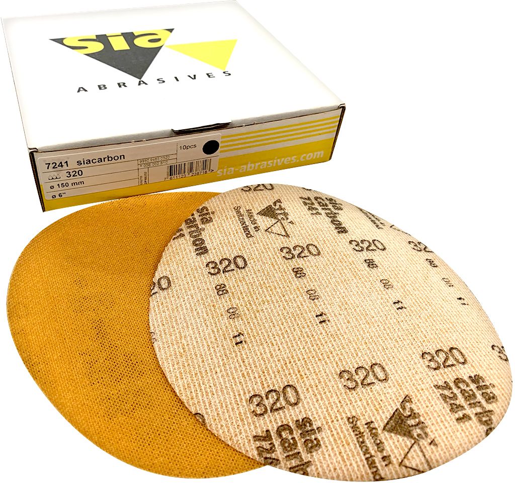 SIA ABRASIVES 9980.9463.0320 P320 cataphorèse 10 disques sans alésage SIACARBON 
