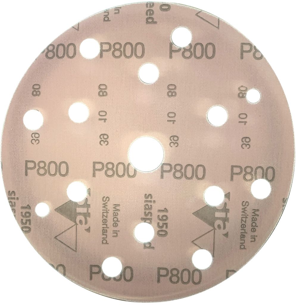 SIA ABRASIVES 7546.2948.0800 P800 diam 150mm 50 disques SIA SPEED support film 15 trous