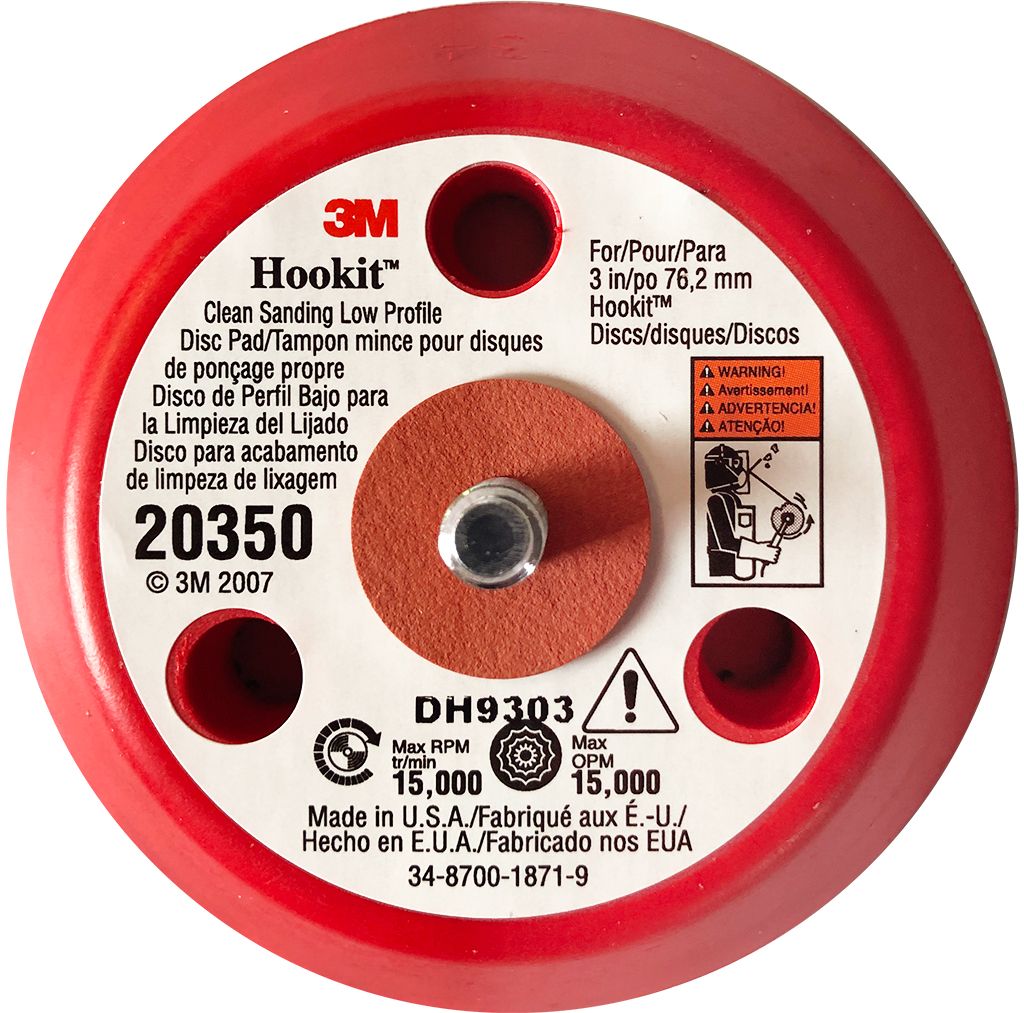3M 20350 Diam 75mm plateau ponçage 3 trous Hookit  