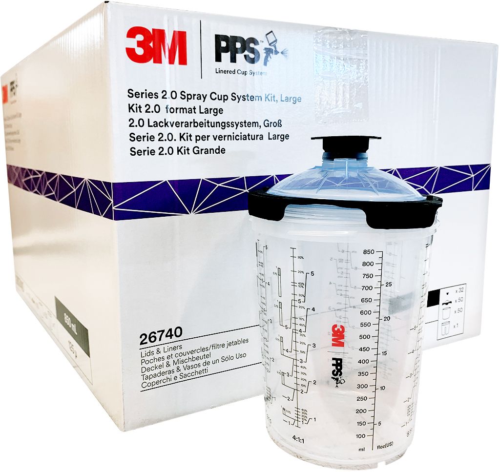 3M 26740 850ml 125µ PPS 2.0 50 poches jetables 