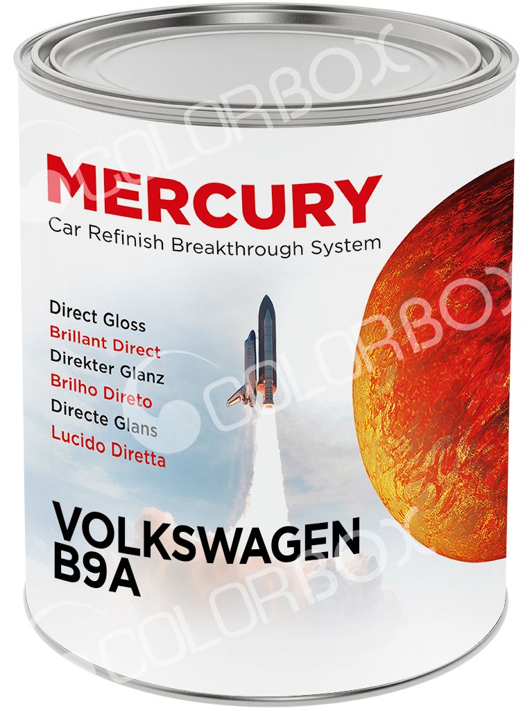 MERCURY VOLKSWAGEN_B9A Blanc solvant 2K 1L Colorimétrie compatible 95% parc auto !