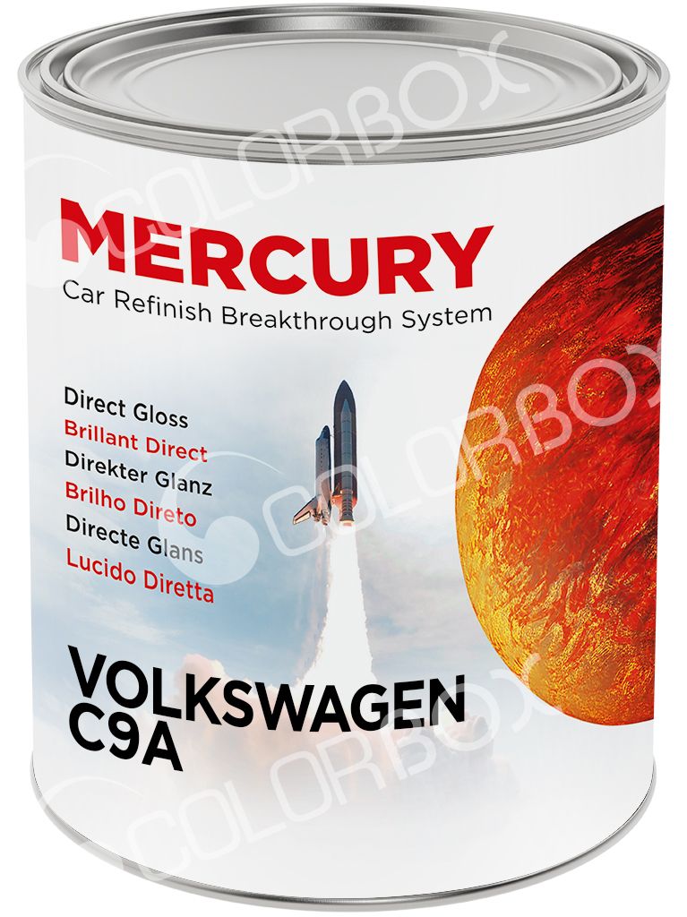 MERCURY VOLKSWAGEN_C9A Blanc solvant 2K 1L Colorimétrie compatible 95% parc auto !