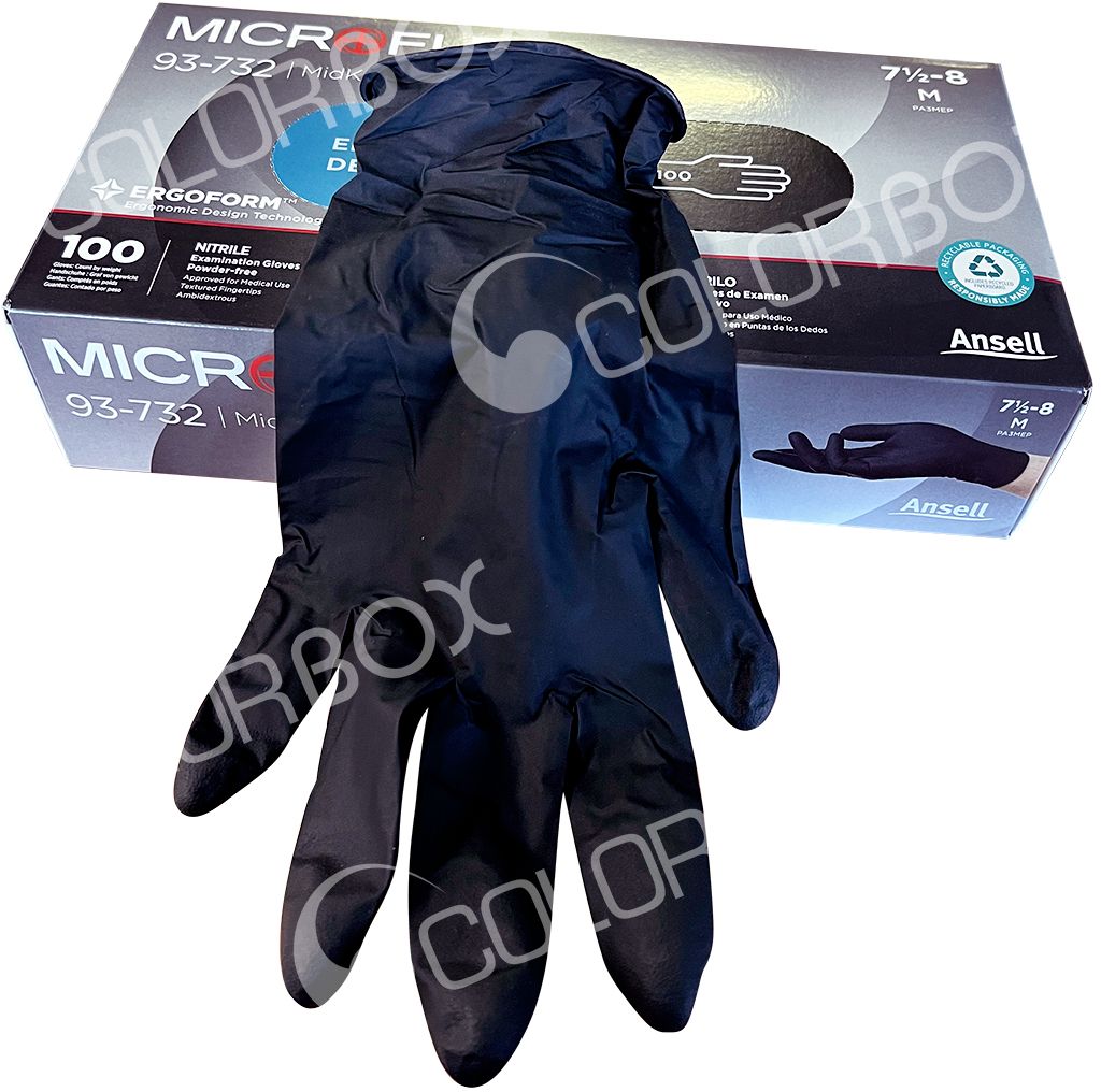KEMTEX 11.44N01-M Taille M - 100 gants en nitrile noir