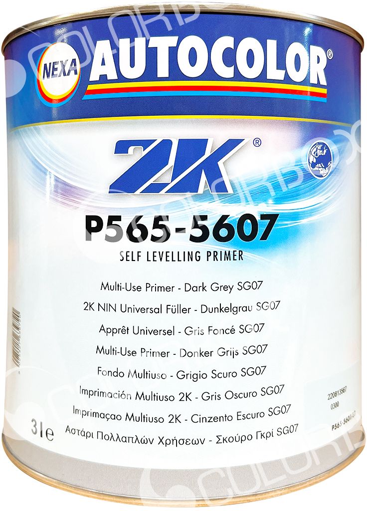 AUTOCOLOR P565-5607 Gris foncé SG07 apprêt garnissant HS 3L