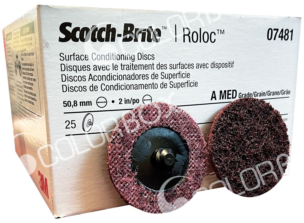 3M 07481 25 disques Roloc rouge SC-DR diamètre 50.8mm