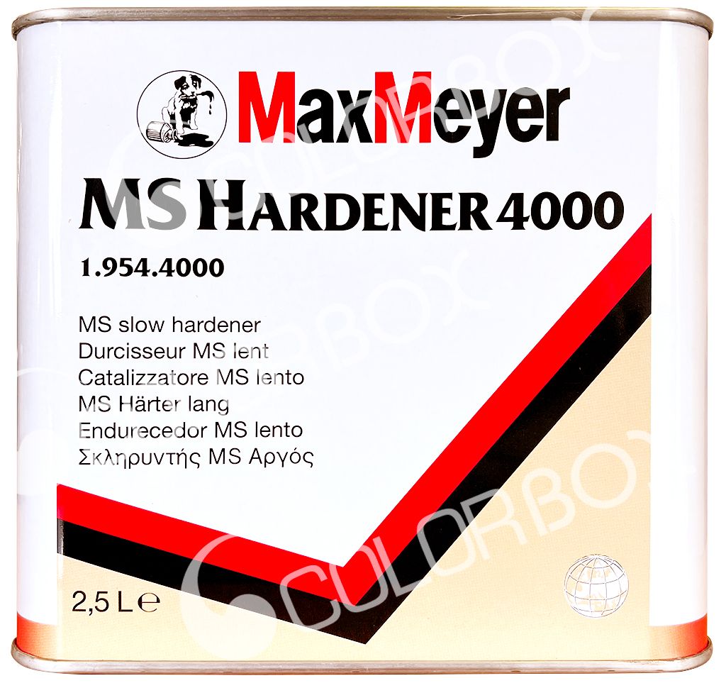MAX MEYER MS4000 Durcisseur lent pour apprêt MULTIPRIME & vernis MAT/SATIN 2.5L