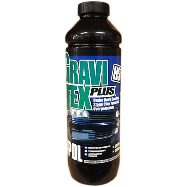 U-POL GRA/NB1 Noir -Antigravillon Gravitex Plus 1L