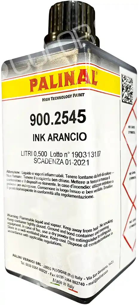 PALINAL 900.2545B Encre candy orange pour vernis 0.25L