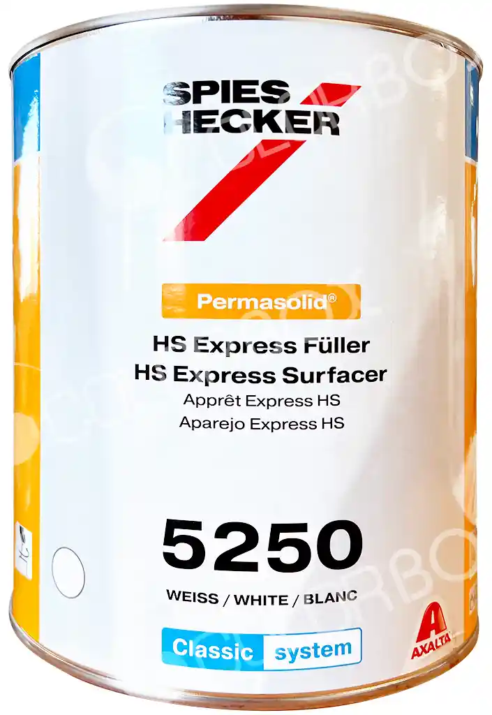 SPIES HECKER 5250W Blanc - Apprêt express surfacer HS 3.5L