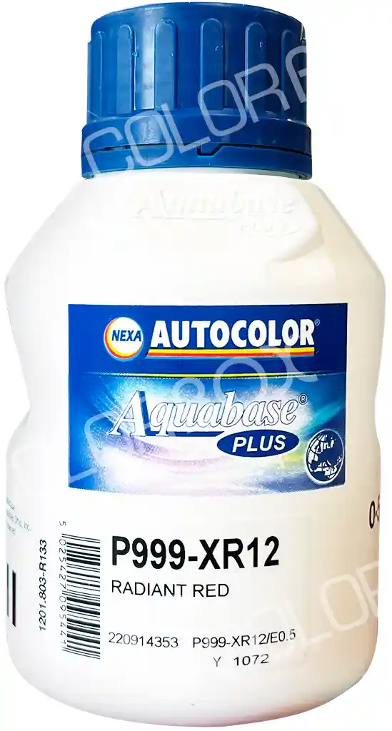 AUTOCOLOR P999-XR12 Radiant red 0.5L Nexa Autocolor Aquabase Plus