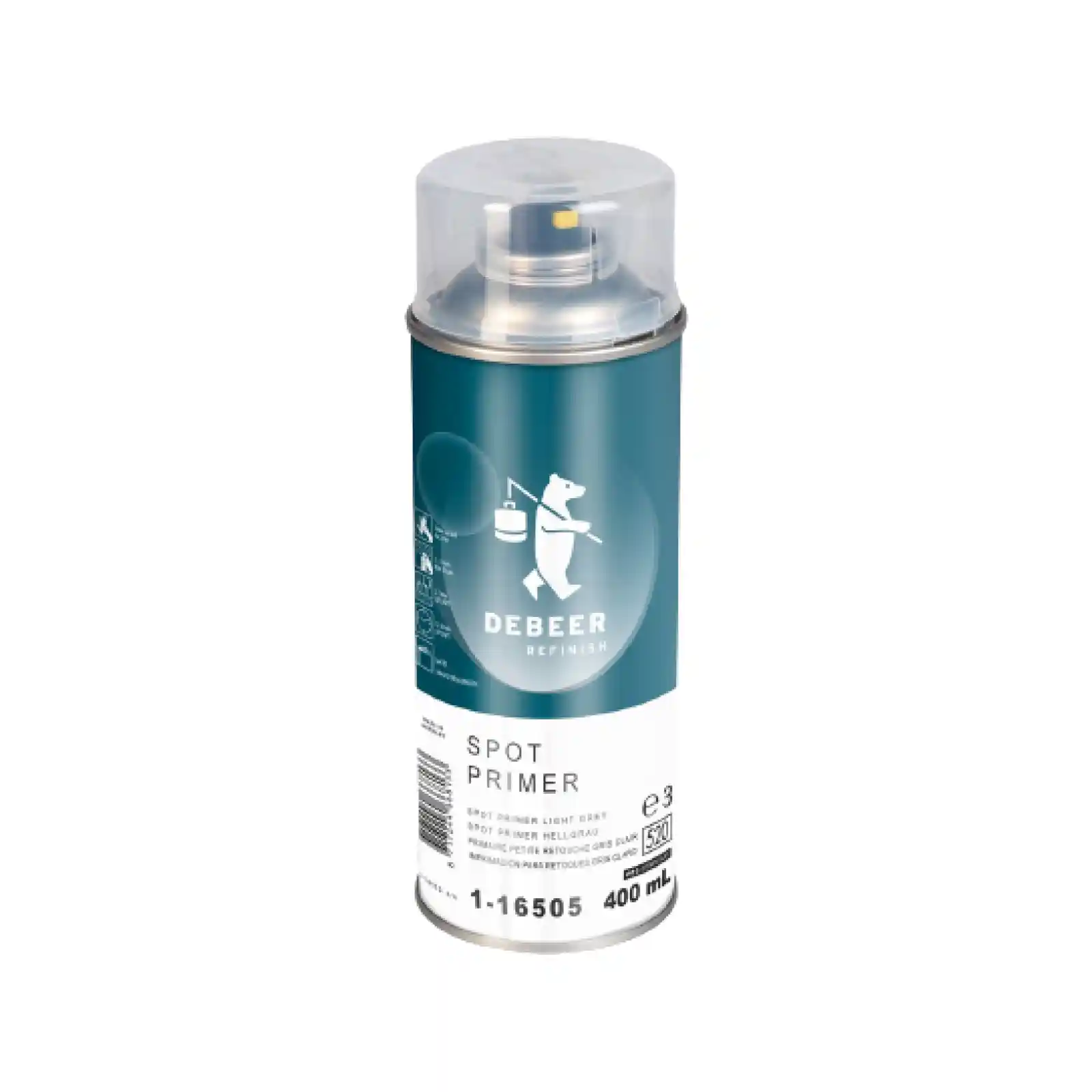 DEBEER 1-16505 Aérosol apprêt 1K gris clair 400ml