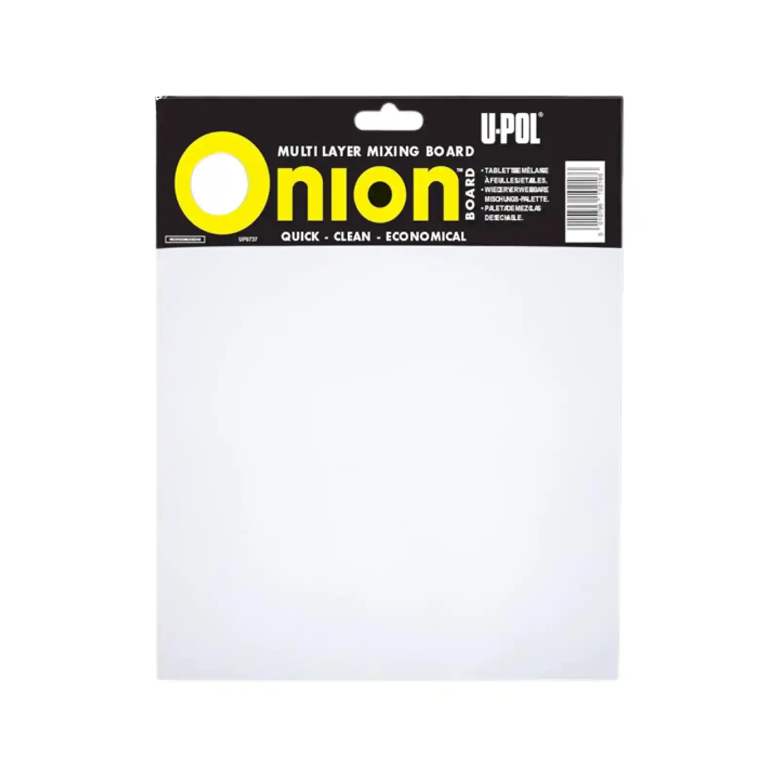 U-POL ON1 Palette de mélange pour mastic -100 feuilles ultra résistantes