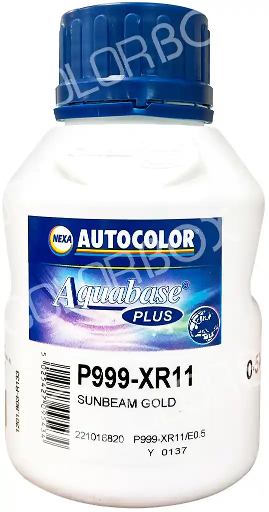 AUTOCOLOR P999-XR11 Sunbeam gold 0.5L Nexa Autocolor Aquabase Plus