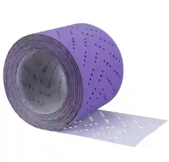 3M 34467 P220 115mm x 12m - Rouleau de coupes abrasives Cubitron 737U 