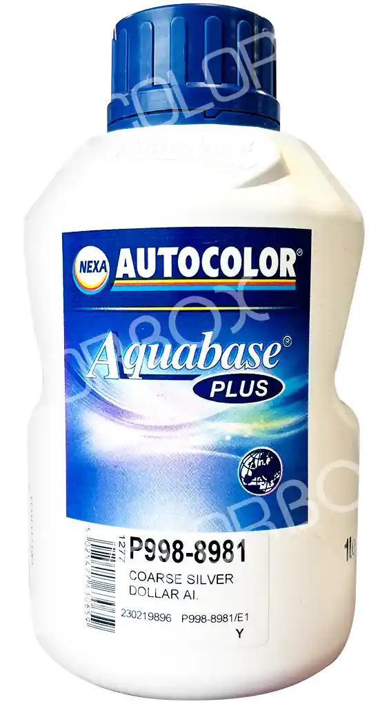 AUTOCOLOR P998-8981 Coarse silver dollar aluminium 1L Nexa Autocolor Aquabase Plus