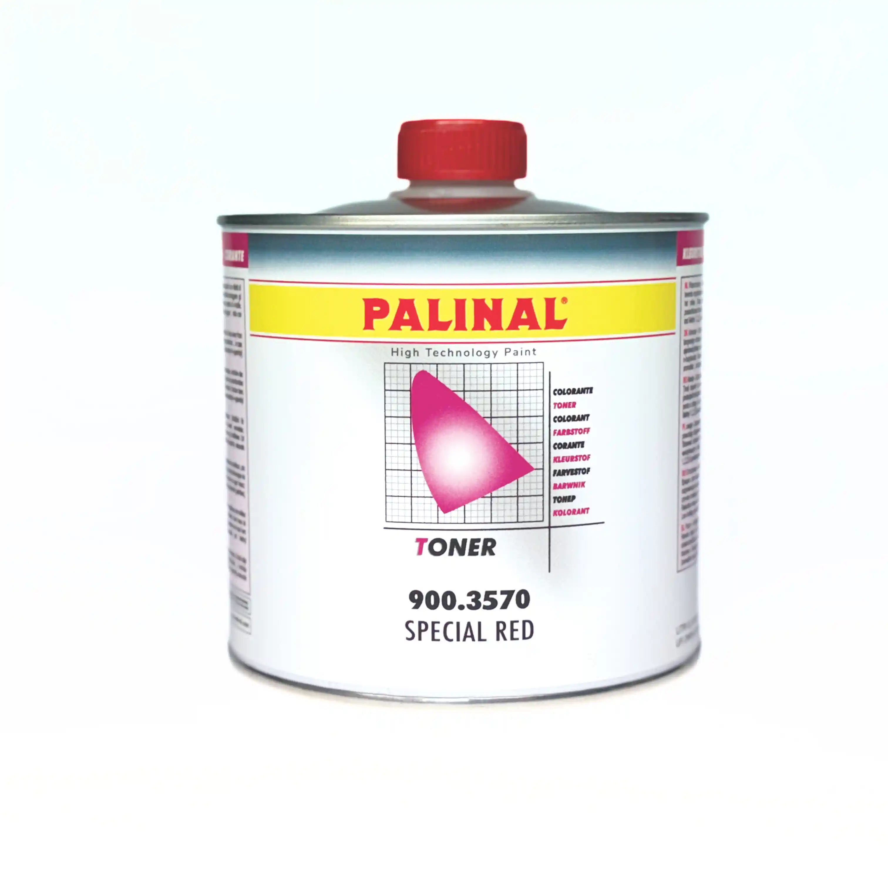 PALINAL 900.3570 Encre candy rouge spécial pour vernis 0.25L