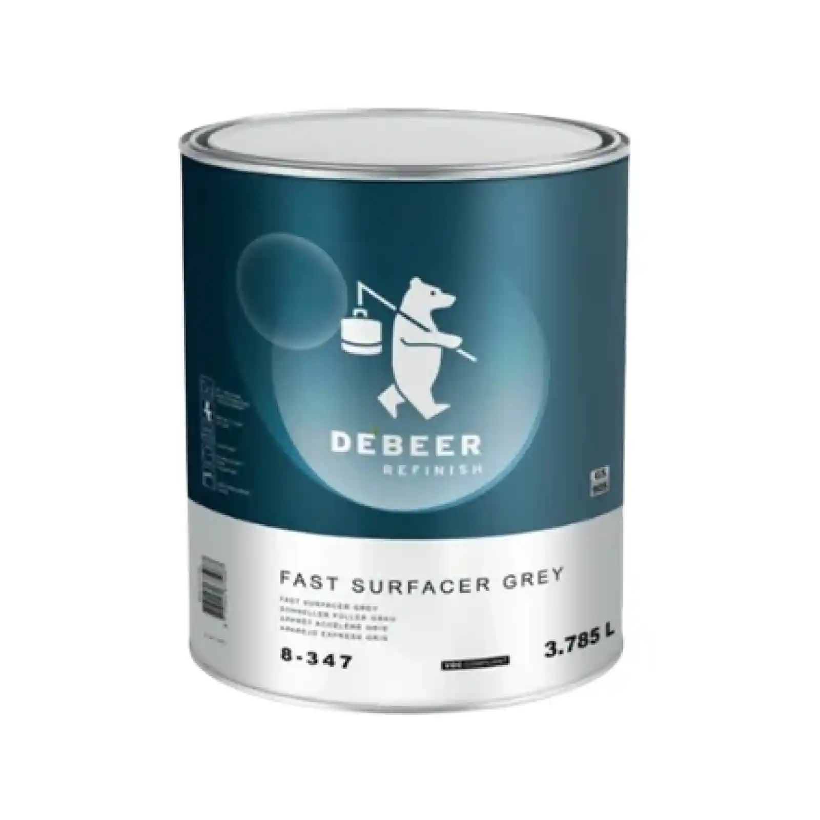 DEBEER 8-347 Apprêt rapide séchage à l'air gris moyen 3.78L