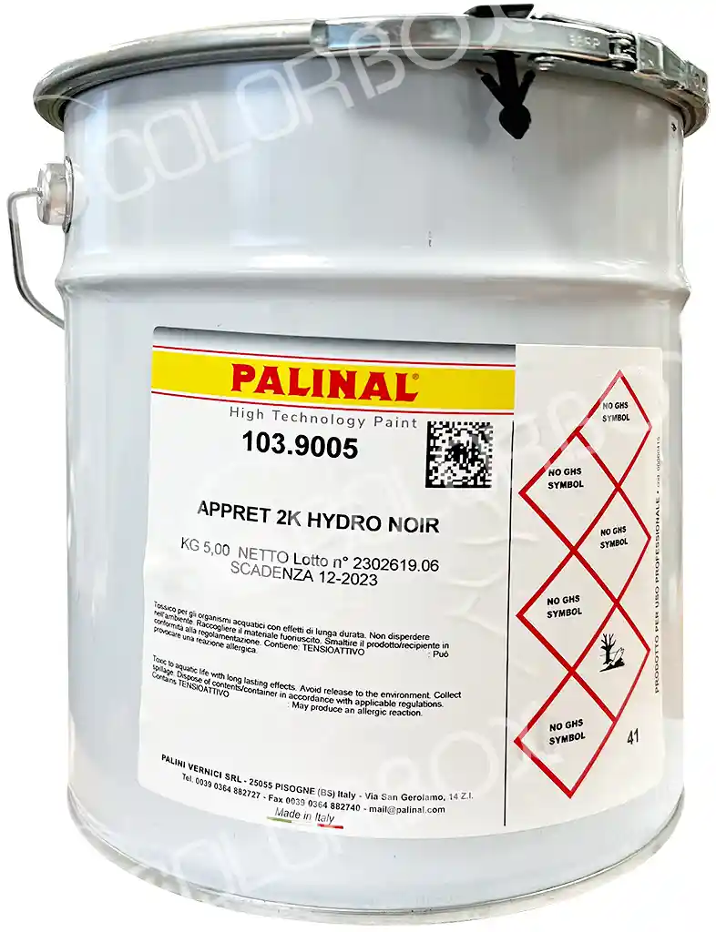 PALINAL 10390055 Noir RAL9005 Apprêt de charge 2K hydro 5kg