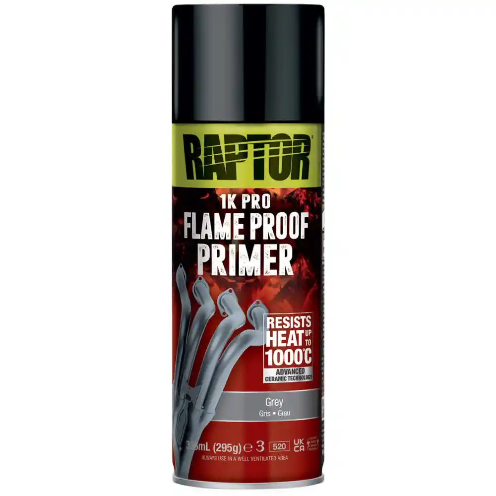 RAPTOR RFLPG/AL Gris - Apprêt ignifuge 1000° RAPTOR  haute température 336ml