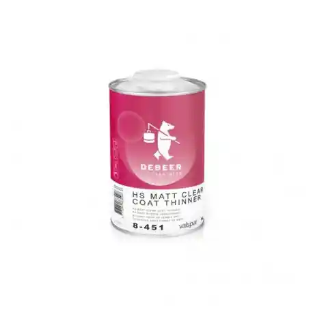 DEBEER 8-451 Diluant HS 1L pour vernis mat
