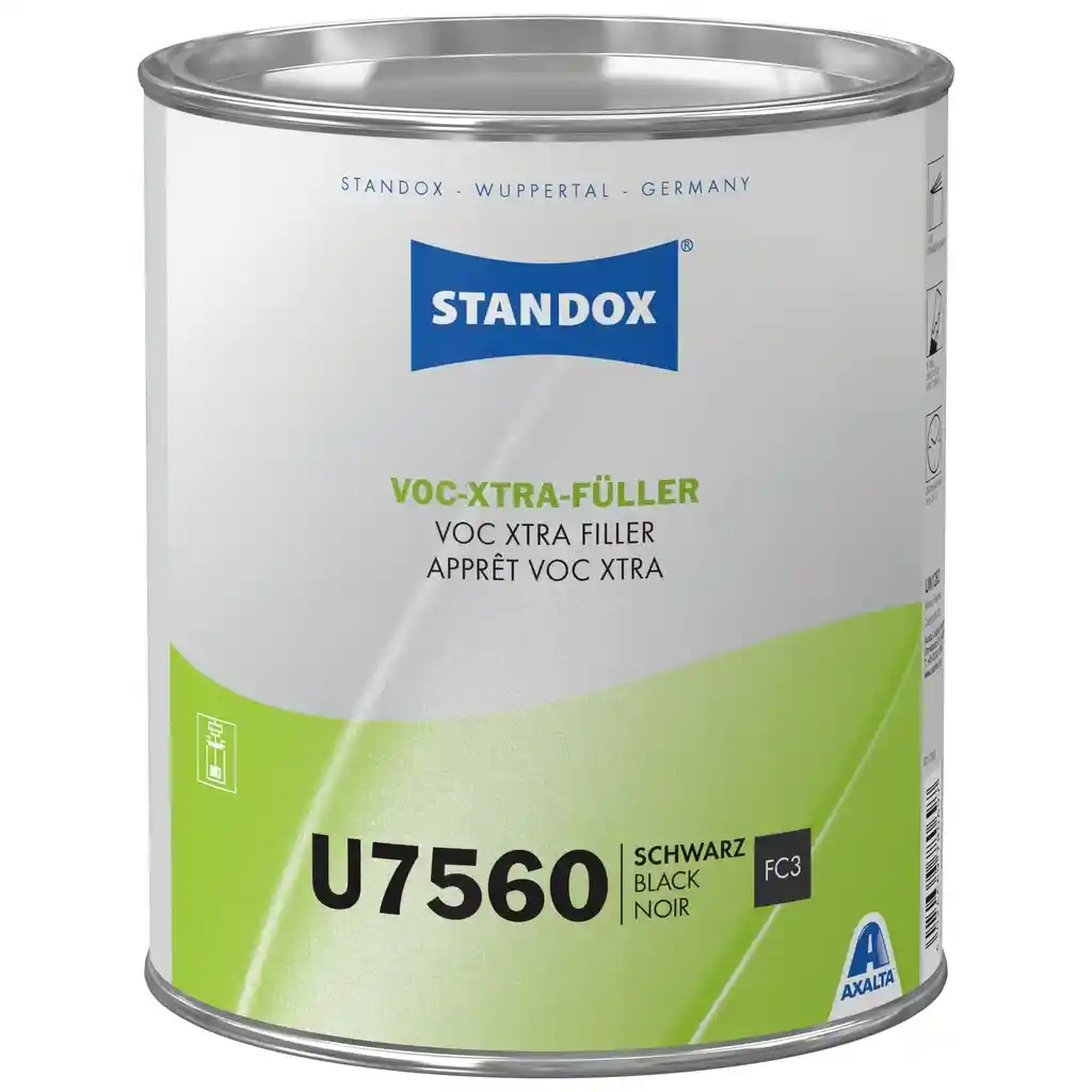 STANDOX 02078069 Noir U7560 - apprêt VOC XTRA filler 3.5L