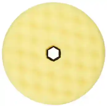3M 50879 Diam 150mm mousse de polissage alvéolée jaune à montage facile