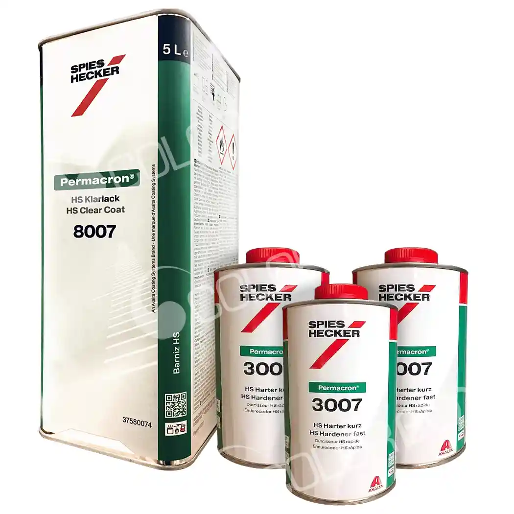 SPIES HECKER KIT_8007_FAST 1 Vernis 8007 5L + 3 durcisseurs rapide 3007 1L